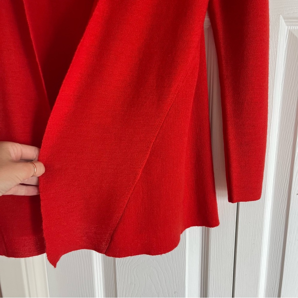 EILEEN FISHER | Petite Res Merino Wool Drape Cardigan Sweater - Picture 8 of 11